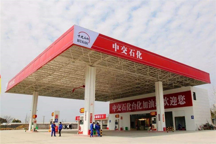 沙河加油站钢结构网架案例6
